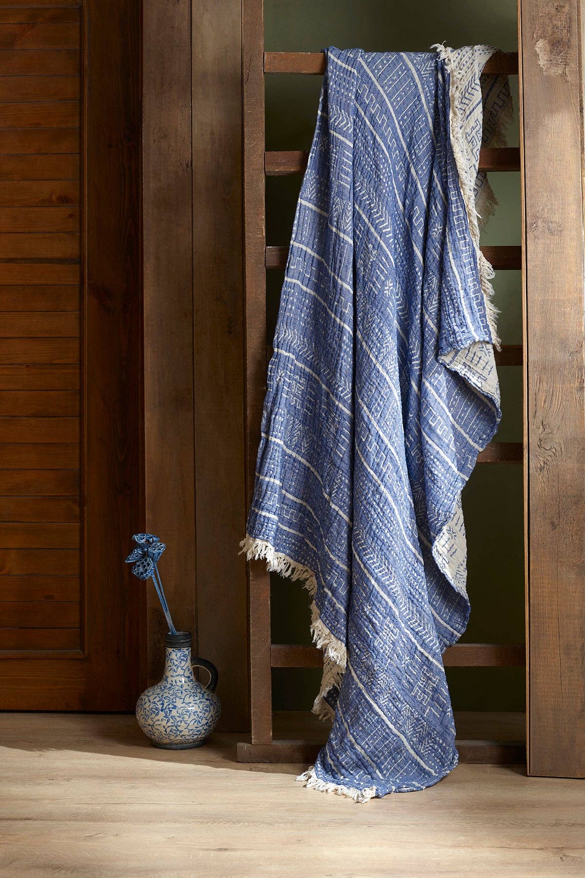 100% Organic Cotton Turkish Throw Blanket; 90" x 77" Bedspread Muslin Light Blankets for Bed or Couch | Indoor or Outdoor Cozy Hand Woven: Yellow