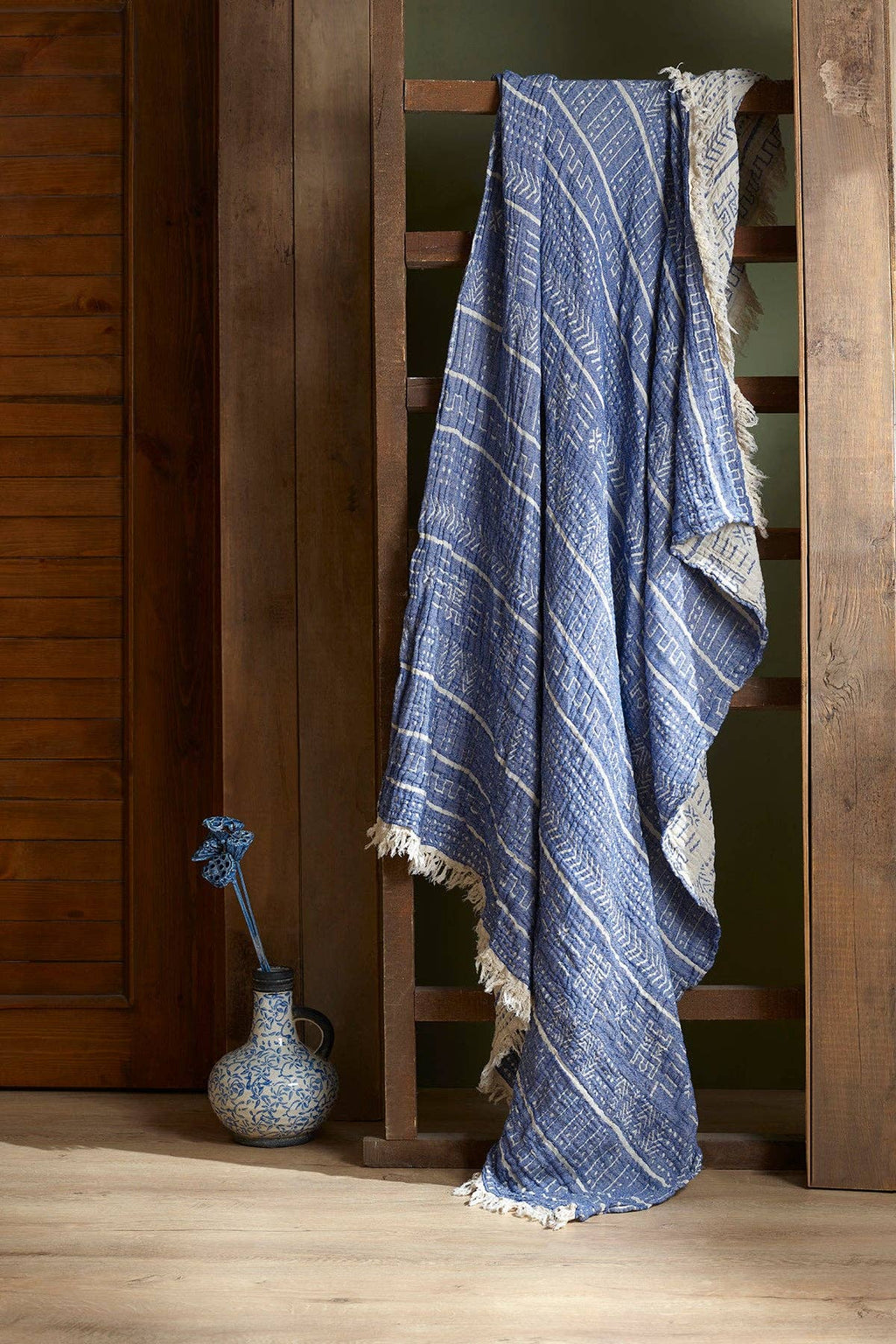 100% Organic Cotton Turkish Throw Blanket; 90" x 77" Bedspread Muslin Light Blankets for Bed or Couch | Indoor or Outdoor Cozy Hand Woven: Yellow