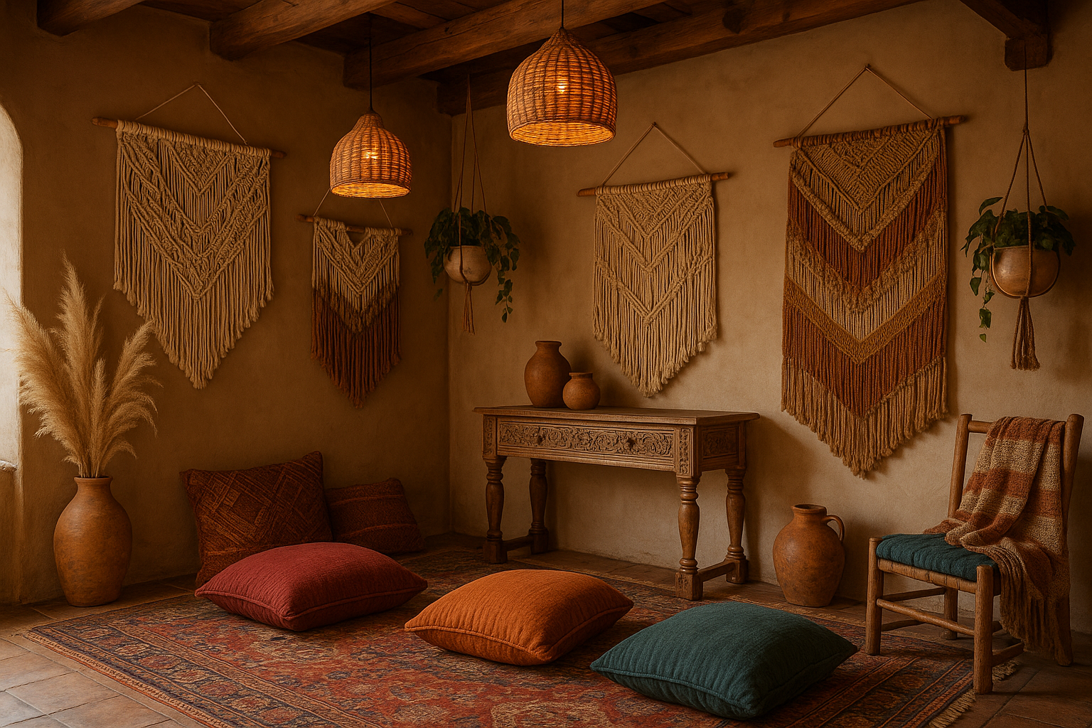 Artisan crafted boho home