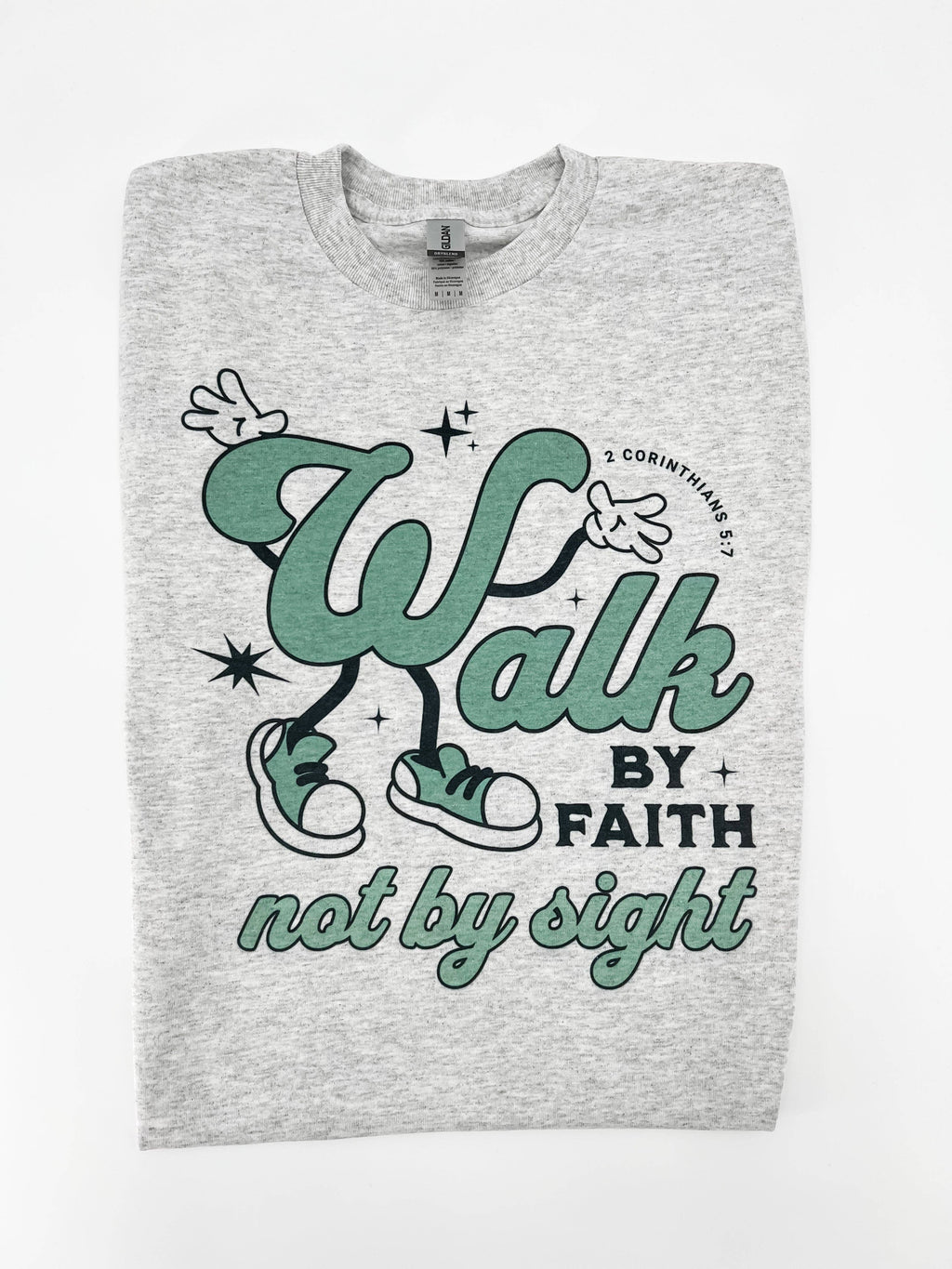 Walk by Faith Not by Sight: Cream - Bella and Canvas / YL